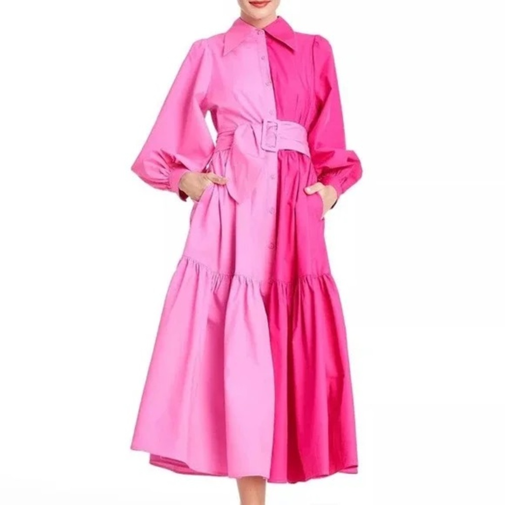 Christopher John Roger’s x Target Two-Tone Pink Maxi Dress 10/12
